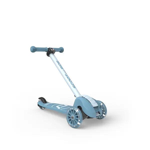 Scoot & Ride - Highwaykick 3s  LED / Kinderroller mit LED-Beleuchtung Blau