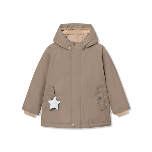 Miniature MATWALLY Winterjacke mit Fleecefutter - grey brown