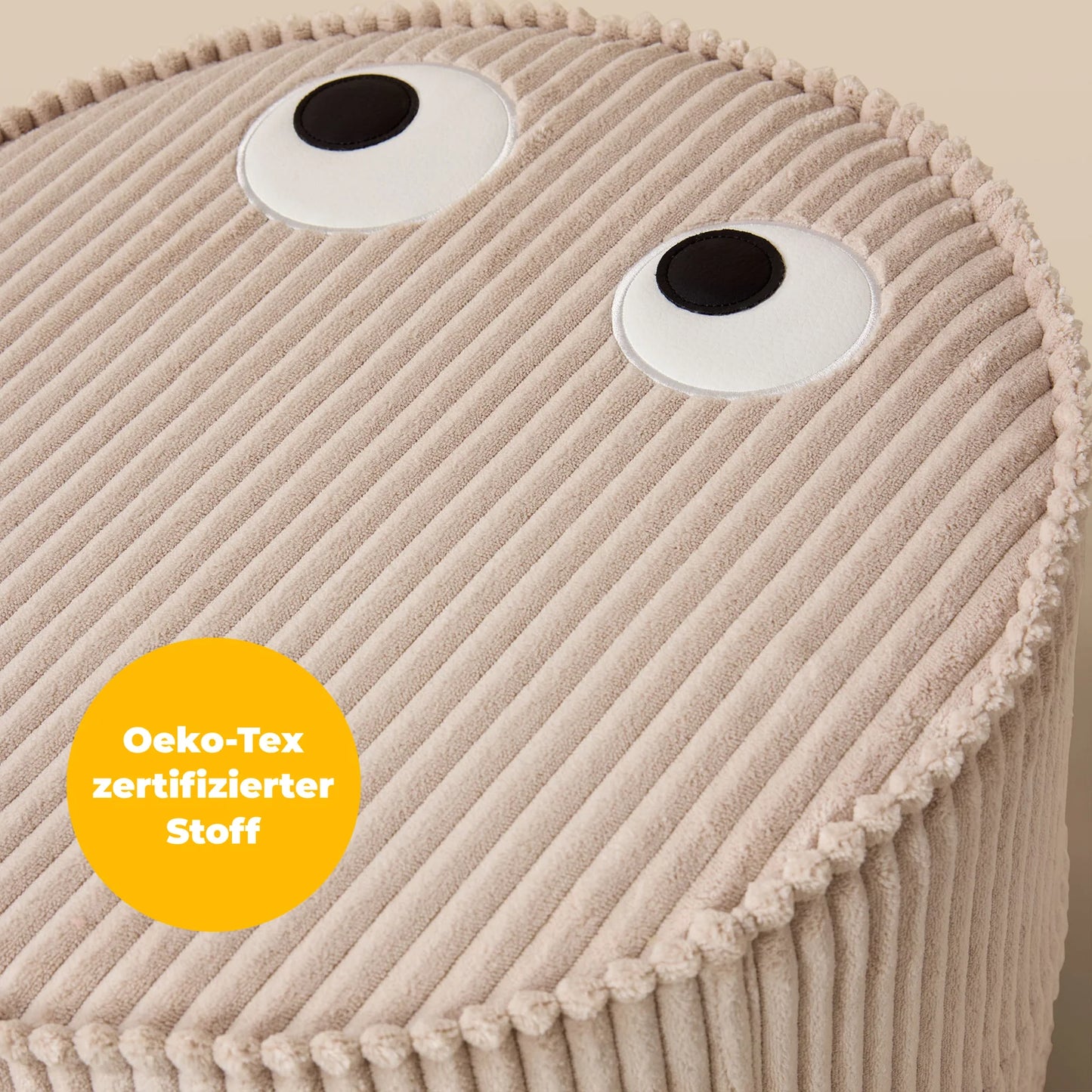 Kooja - Pouf „Mike“ -  Almond Milk