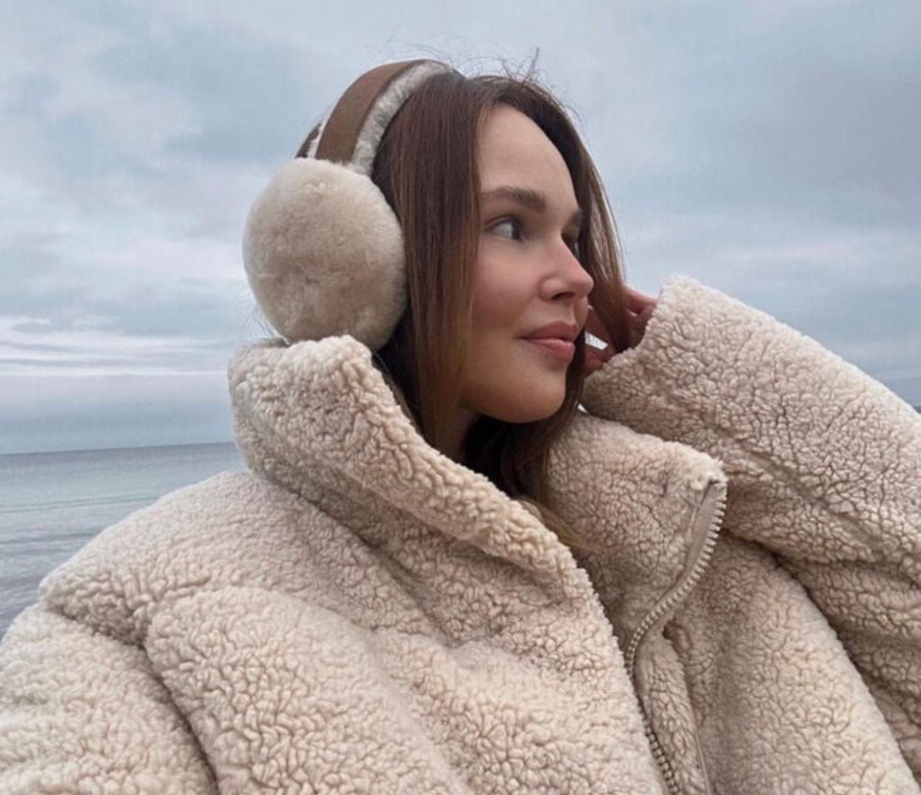 EMU Earmuffs Camel (Lammfell)