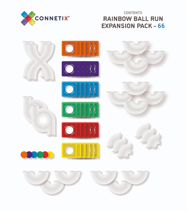 CONNETIX | Rainbow - Ergänzungsset, 66 Teile