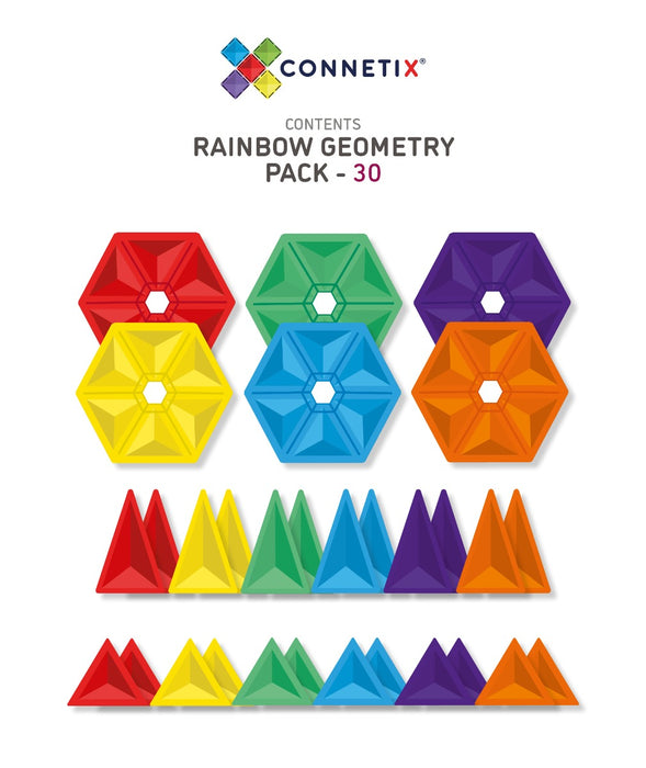 CONNETIX | Rainbow Geometry, 30 Teile