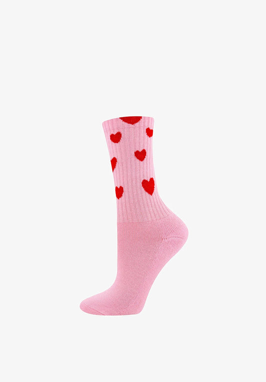 Ewers Tennissocken Herzen ice pink