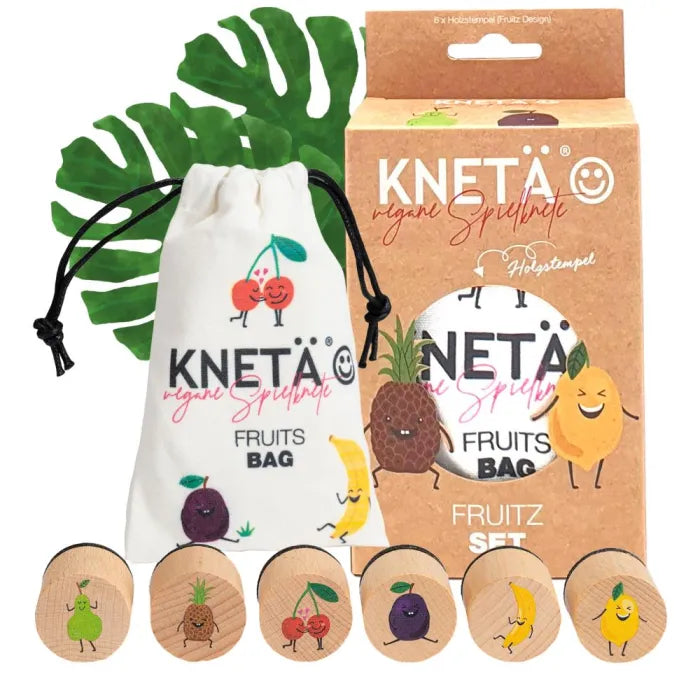 Knetä - Holzstempel Set Fruitz Set