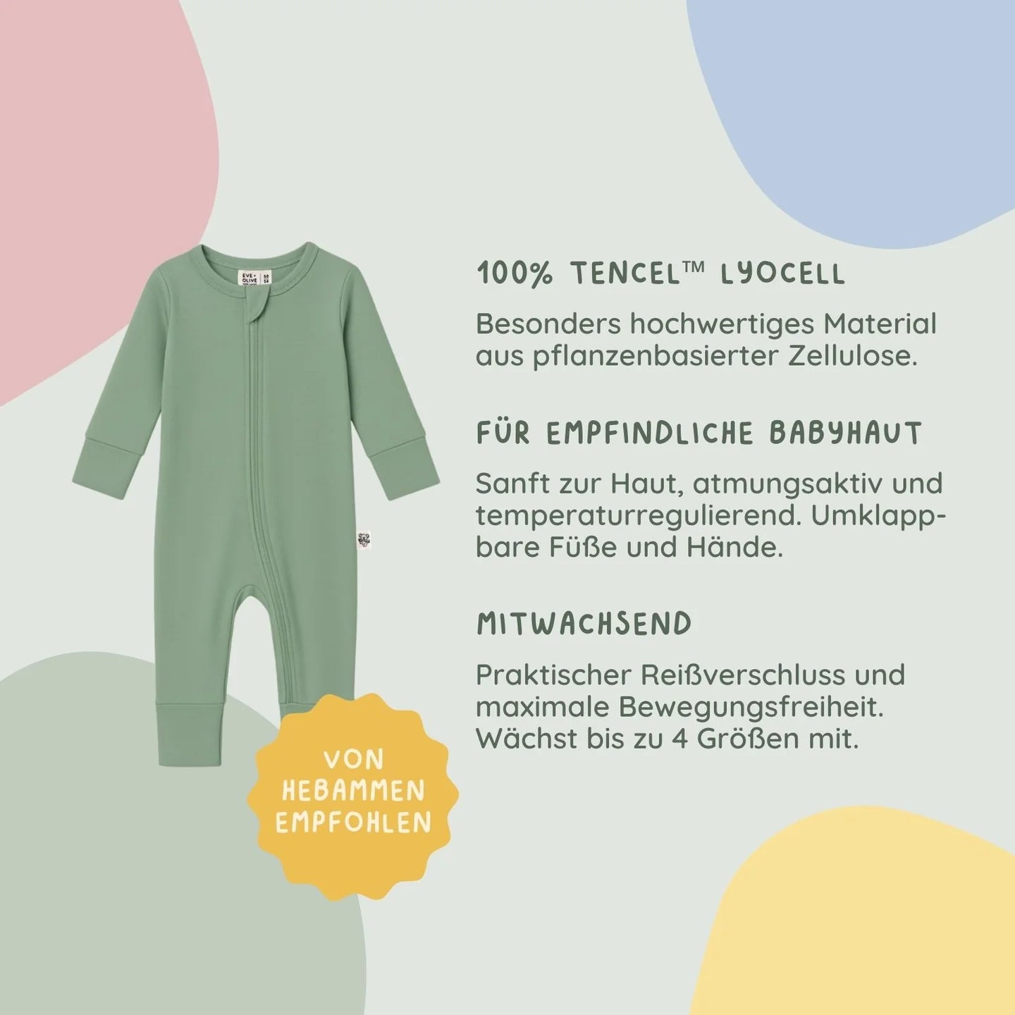 Eve & Olive Baby Schlafanzug - Sweet Rose
