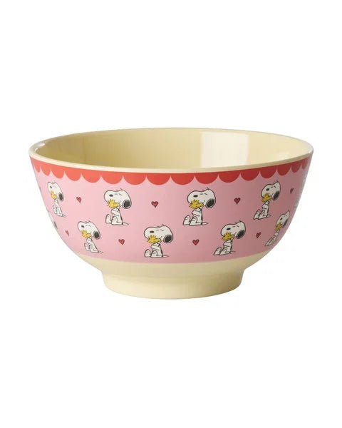 Rice x PEANUTS Schüssel - Snoopy Print - pink