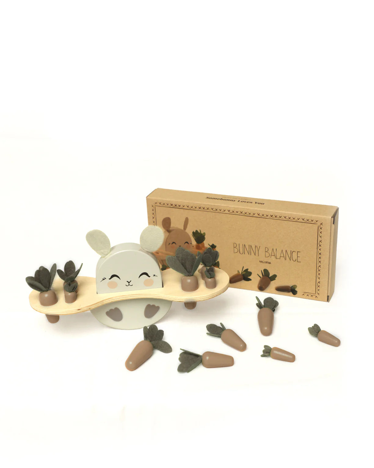 Mrs.Ertha Holzpuzzle „Hasenbalance“ – Holzpuzzle