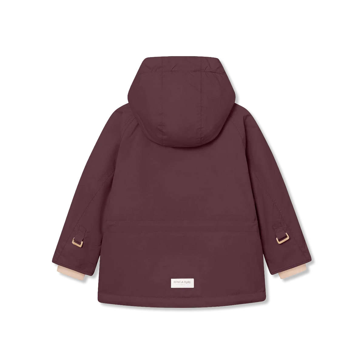 Miniature MATWALLY Winterjacke mit Fleecefutter - fudge aubergine