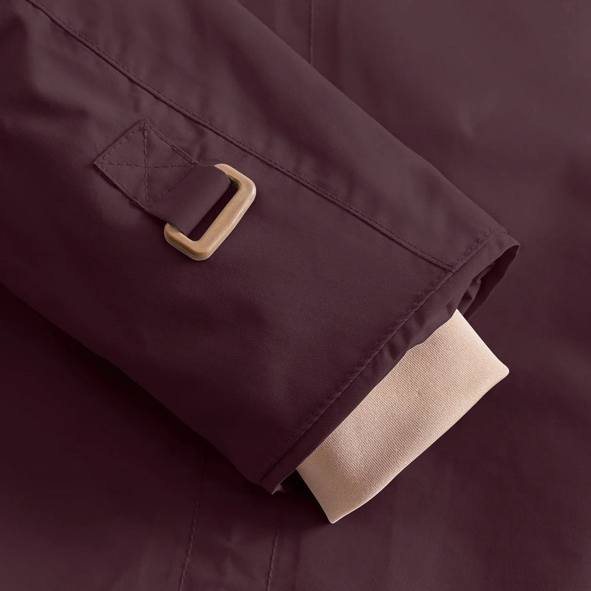 Miniature MATWALLY Winterjacke mit Fleecefutter - fudge aubergine