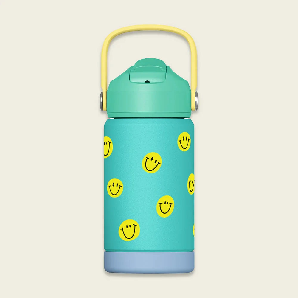 Ava & Yves - Trinkflasche Smiley Blue 350ml