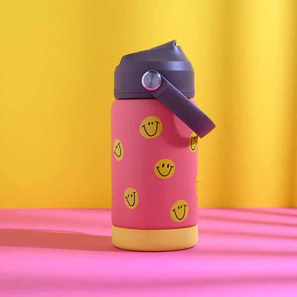Ava & Yves - Trinkflasche Smiley Rose 350ml