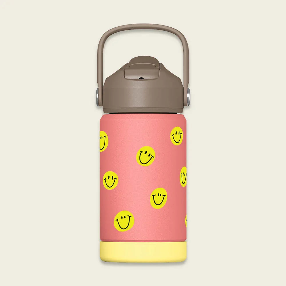 Ava & Yves - Trinkflasche Smiley Rose 350ml