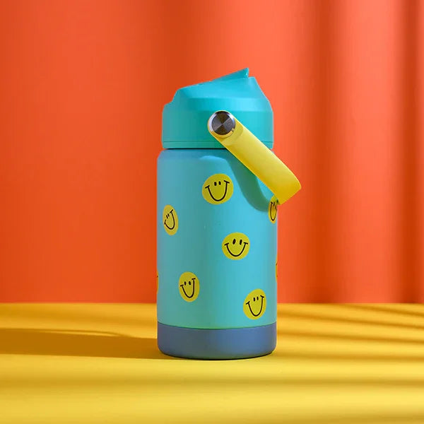 Ava & Yves - Trinkflasche Smiley Blue 350ml