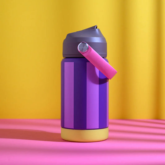 Ava & Yves - Trinkflasche Stripes, Rosé,350ml