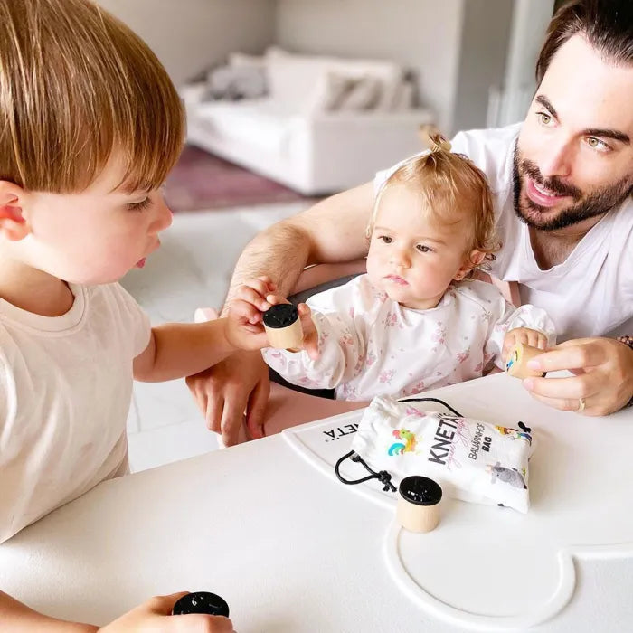 Knetä - Holzstempel Set Dino