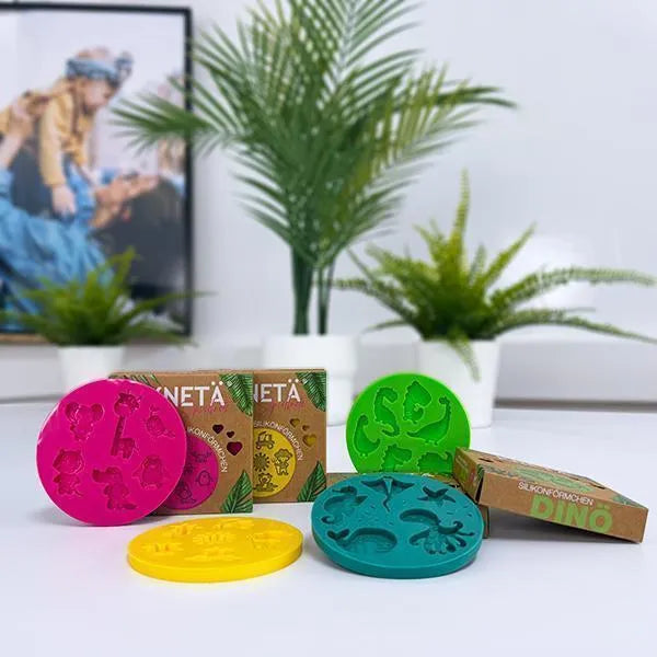 Knetä - Silikonförmchen Zoo Animals